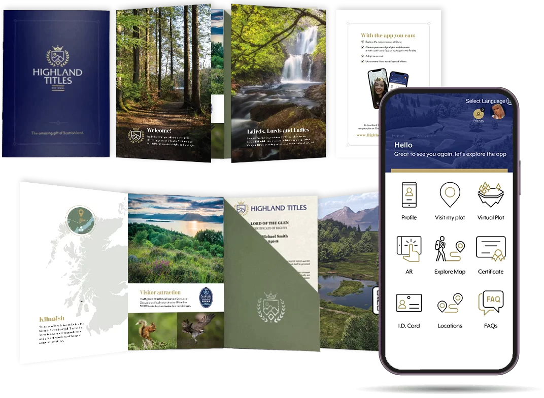 Highland Titles Pack App overview