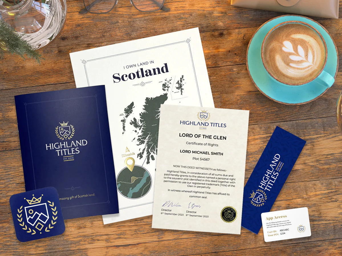 10 square foot Standard Highland Title gift pack