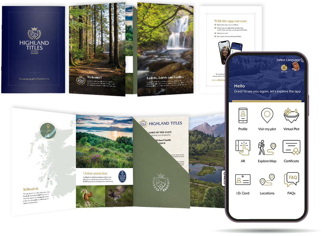 Highland Titles Pack App overview